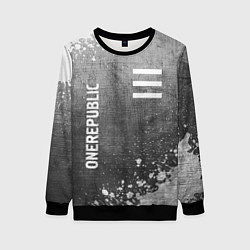 Женский свитшот OneRepublic - grey gradient вертикально