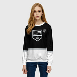 Свитшот женский Лос Анджелес Кингз хоккей, цвет: 3D-белый — фото 2