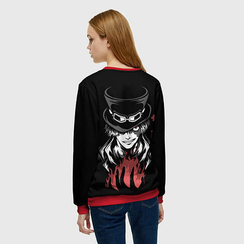 Женский свитшот One Piece - Сабо / 3D-Красный – фото 4