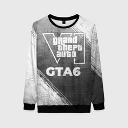 Женский свитшот GTA6 - grey gradient