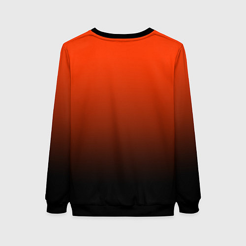 Женский свитшот Анахайм Дакс - оранжевый градиент / 3D-Черный – фото 2