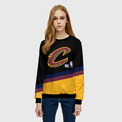 Свитшот женский Cleveland Cavaliers NBA basketball, цвет: 3D-черный — фото 2