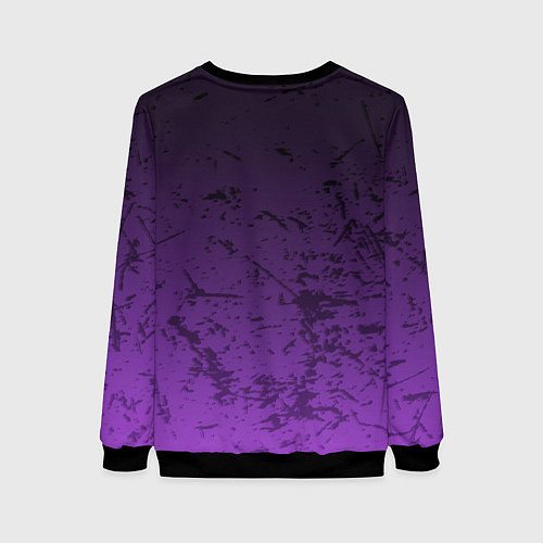 Женский свитшот Lazarus: Violet Pattern / 3D-Черный – фото 2