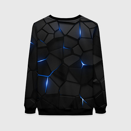 Женский свитшот Колорадо Эвеланш - плиты с подсветкой / 3D-Черный – фото 2