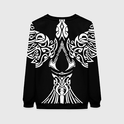 Женский свитшот Силуэт ворона - Aссасинс Крид / 3D-Черный – фото 2