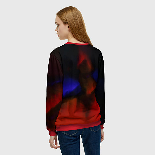 Женский свитшот Anime XX Zero Two 002 / 3D-Красный – фото 4