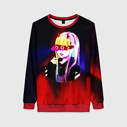 Свитшот женский Anime XX Zero Two 002, цвет: 3D-красный