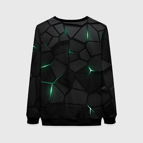 Женский свитшот Миннесота Уайлд - плиты с подсветкой / 3D-Черный – фото 2