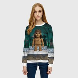 Свитшот женский Bones в стиле куклы Вуды, цвет: 3D-белый — фото 2