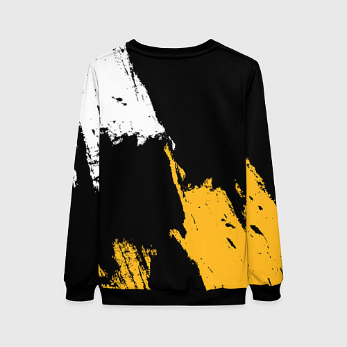 Женский свитшот Питтсбург Пингвинз - брызги / 3D-Черный – фото 2