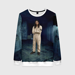 Свитшот женский Bones - образ психа, цвет: 3D-белый