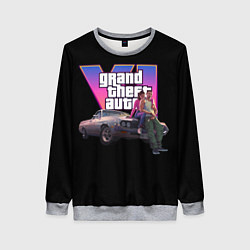 Свитшот женский GTA VI, цвет: 3D-меланж