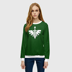 Свитшот женский Темные Ангелы, цвет: 3D-белый — фото 2