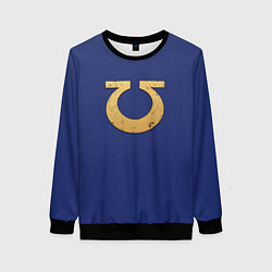 Свитшот женский Ультрамарины, цвет: 3D-черный