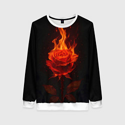 Женский свитшот Flaming rose