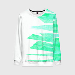 Женский свитшот Color white light blue strip