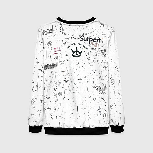 Женский свитшот Вы не одиноки / 3D-Черный – фото 2