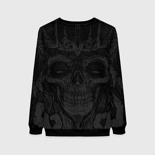 Женский свитшот Black Sabbath death skull / 3D-Черный – фото 2