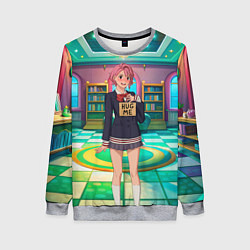 Свитшот женский Дандадан Сиратори Айра хочет обнимашек, цвет: 3D-меланж