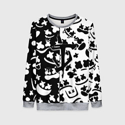 Женский свитшот Doom x Marshmello pattern