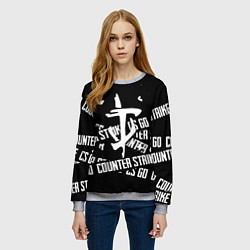 Свитшот женский Doom x counter strike, цвет: 3D-меланж — фото 2