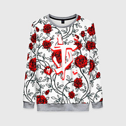 Женский свитшот Doom розы