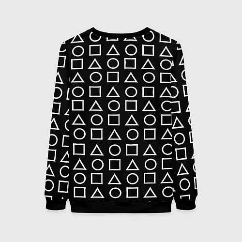 Женский свитшот Doom geometry pattern / 3D-Черный – фото 2