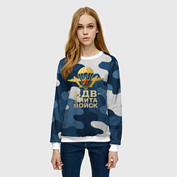 Свитшот женский ВДВ - элита войск, цвет: 3D-белый — фото 2