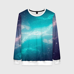 Женский свитшот Галактическое сияние небес