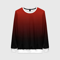 Свитшот женский Red gradient, цвет: 3D-белый
