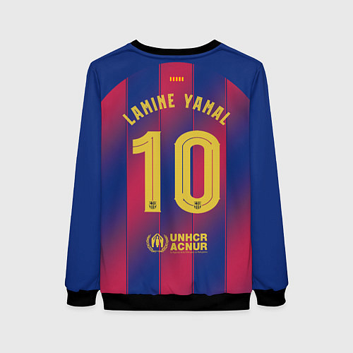 Женский свитшот Ламин Ямаль, Барселона домашняя форма 2025 2026 / 3D-Черный – фото 2