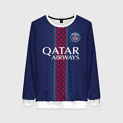 Свитшот женский ПСЖ домашняя форма 25 26, цвет: 3D-белый