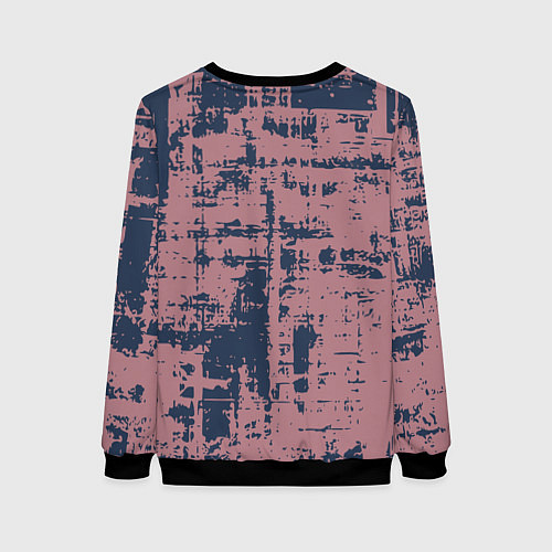 Женский свитшот Текстура с потертостями сине-розовая / 3D-Черный – фото 2