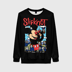 Свитшот женский Слипкнот и Микки Маус - I push my fingers into my, цвет: 3D-черный