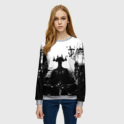 Свитшот женский Doom демон марса, цвет: 3D-меланж — фото 2