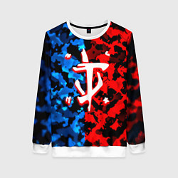 Свитшот женский Doom камуфляж текстура, цвет: 3D-белый