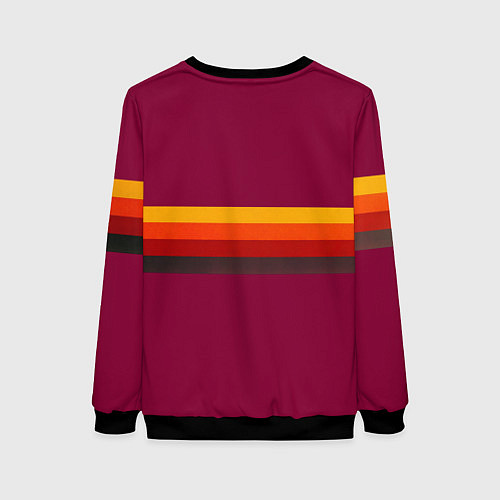 Женский свитшот Ретро автобус КАВЗ-685 поп-арт / 3D-Черный – фото 2