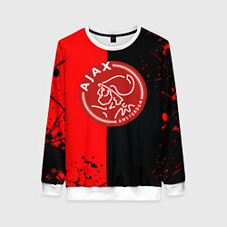 Свитшот женский Ajax текстура, цвет: 3D-белый