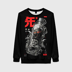 Свитшот женский Демон в бутылке, цвет: 3D-черный