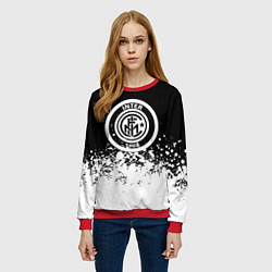 Свитшот женский Inter краски, цвет: 3D-красный — фото 2