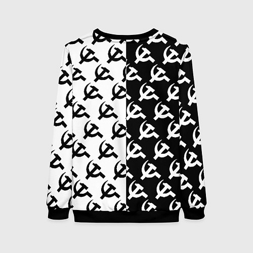 Женский свитшот Borussia паттерн ссср / 3D-Черный – фото 2