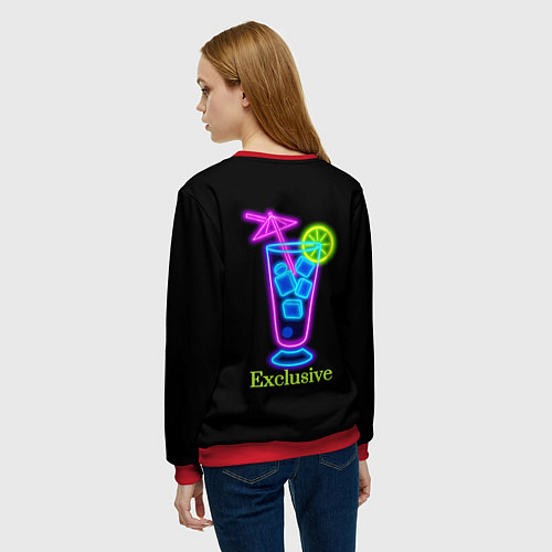 Женский свитшот Exclusive / 3D-Красный – фото 4