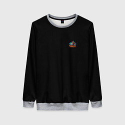 Свитшот женский Motocross mountains, цвет: 3D-меланж