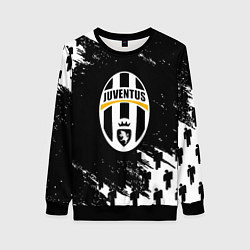 Свитшот женский Ювентус пипл краски, цвет: 3D-черный