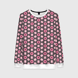 Женский свитшот Абстрактная розовая текстура