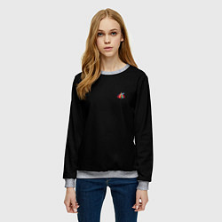 Свитшот женский Ёлочные чудеса, цвет: 3D-меланж — фото 2