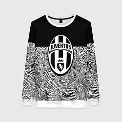 Свитшот женский Juventus отпечатки текстура, цвет: 3D-белый