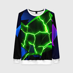 Женский свитшот Neon green glow