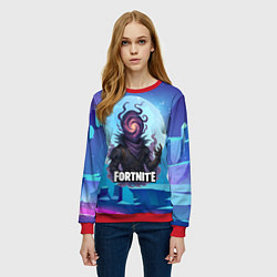 Свитшот женский Рейвен Fortnite, цвет: 3D-красный — фото 2