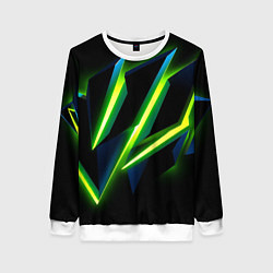 Свитшот женский Geometric neon, цвет: 3D-белый
